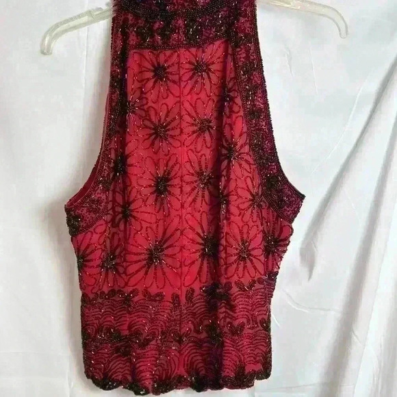 NWT! Mark & John Black and Red Sequin Sleeveless top (Size XL) - Picture 2 of 10